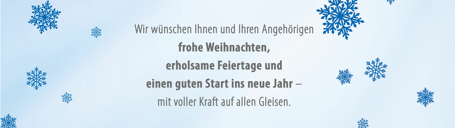Wir wünschen frohe Weihnachten