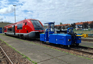 Elektrorangierer auf Schienen